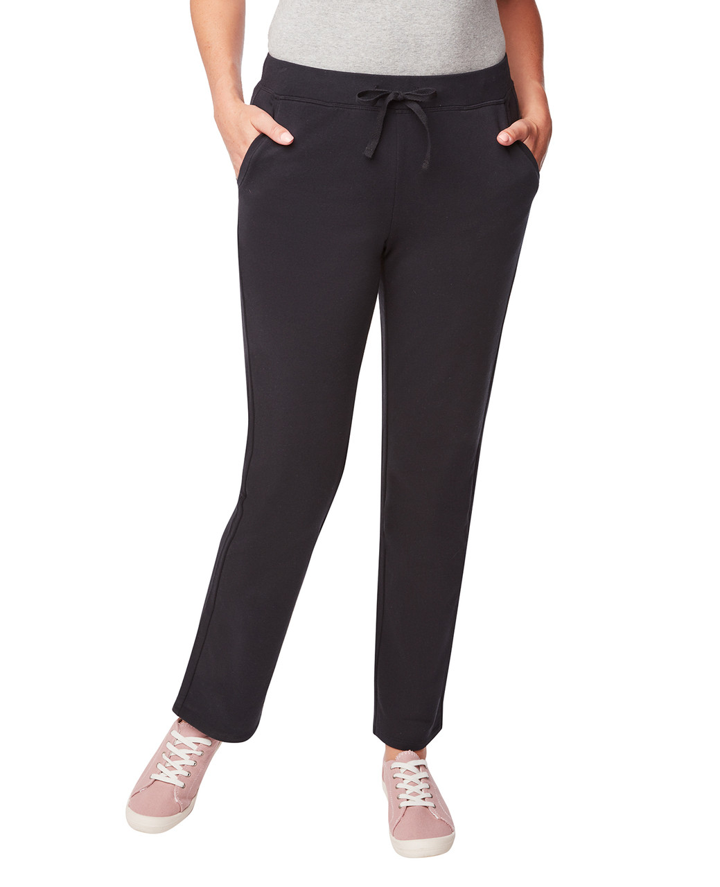 Women's black straight leg jogger pant