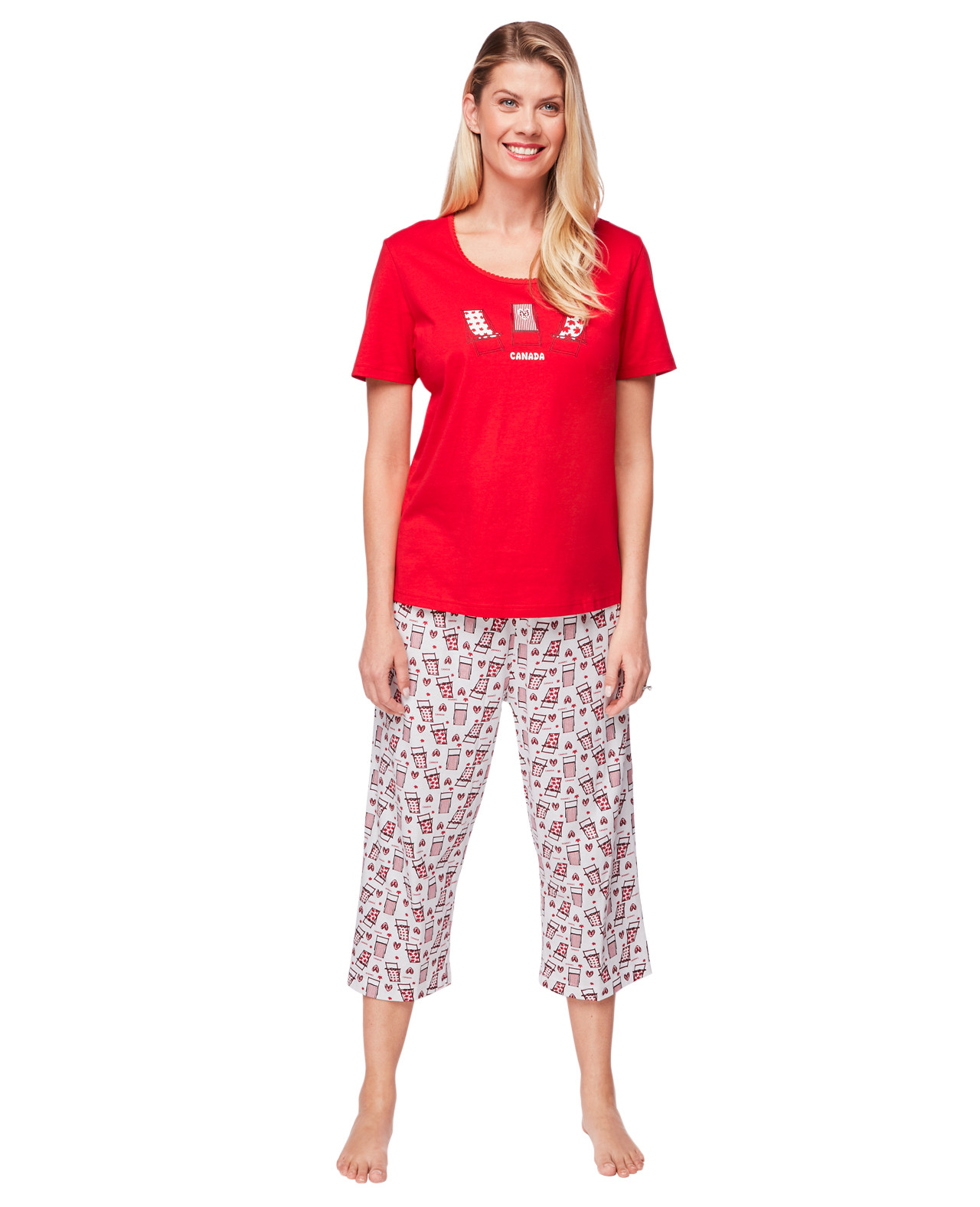 Women's Canada Day pyjama set