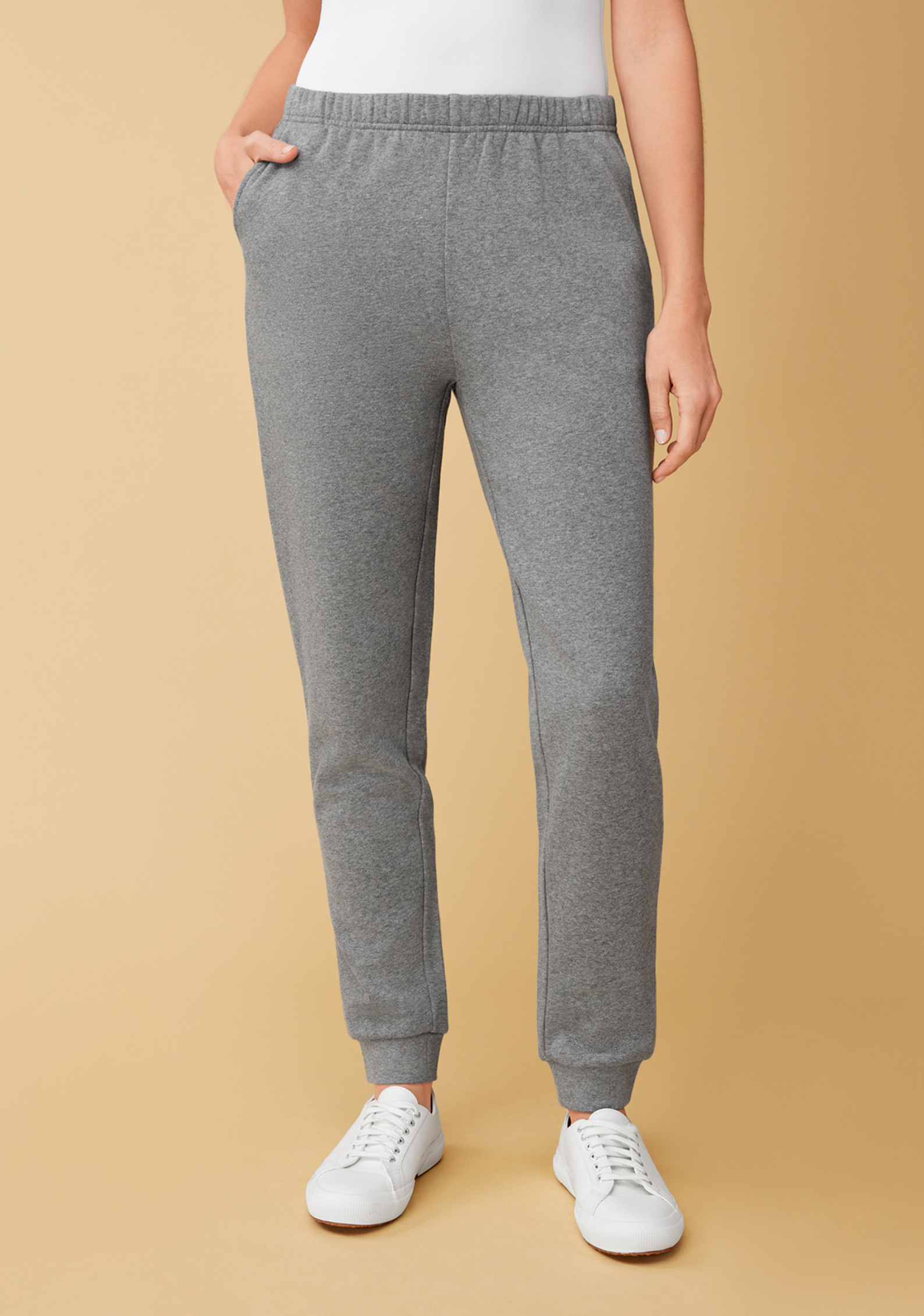 Cuffed Fleece Sweatpant Charcoal Grey
