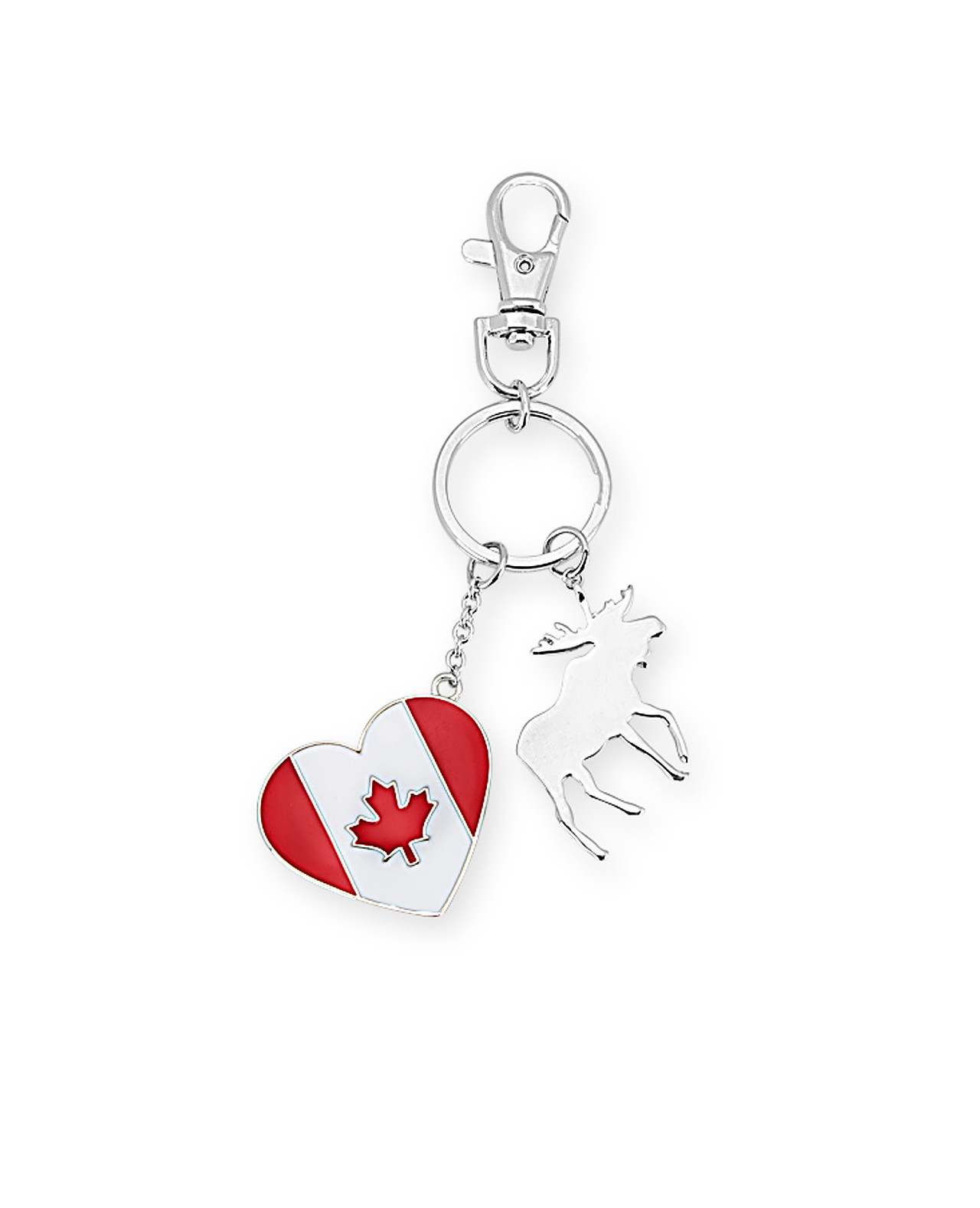 Women's Oh Canada Chain Heart Keychain