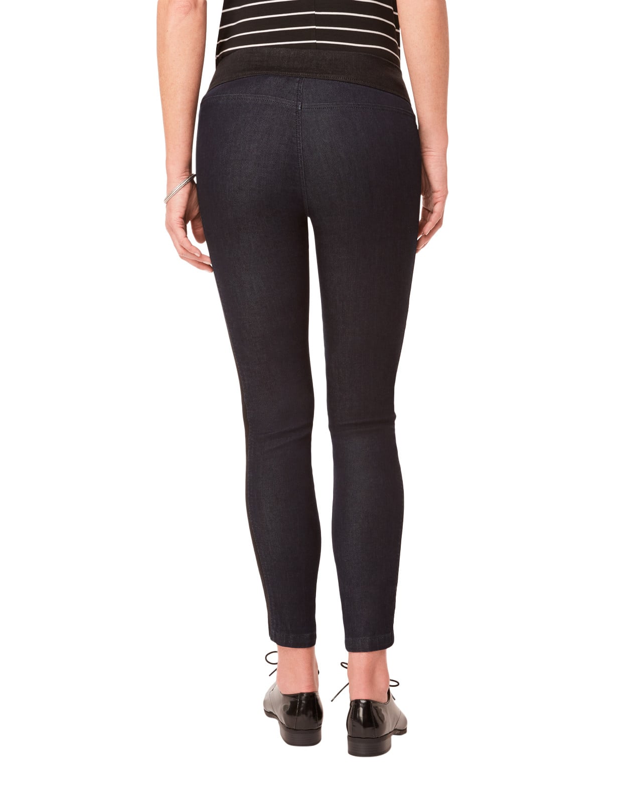Denim Jeans With Contrast Stripe