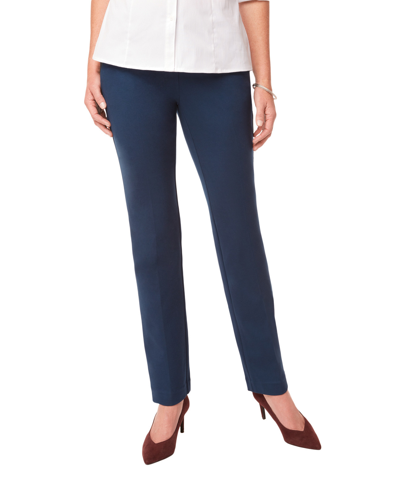 Dress Pant With Pleather Trim