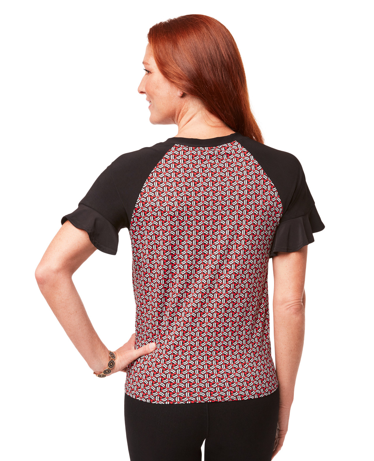 Knit Top With Ruffles