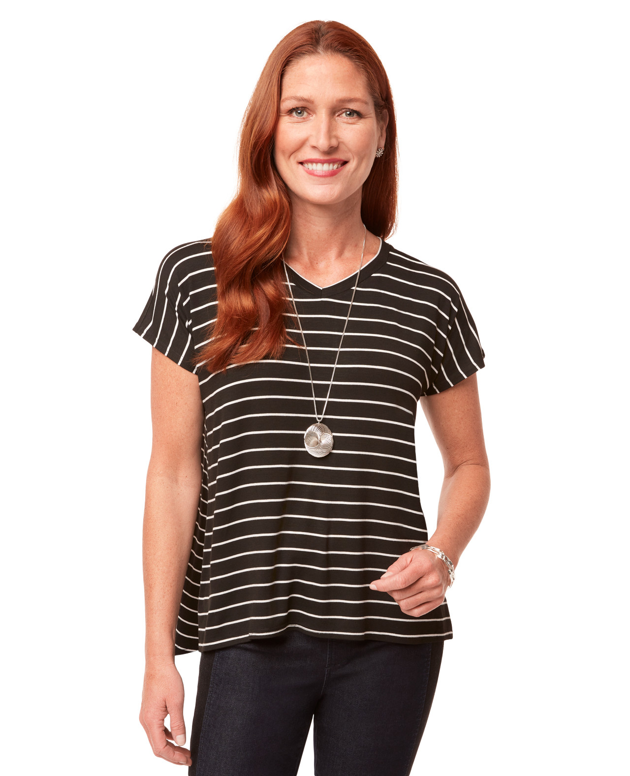Short Sleeve Striped Tee