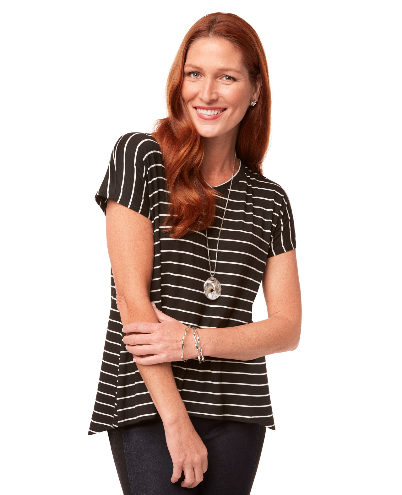 Short Sleeve Striped Tee