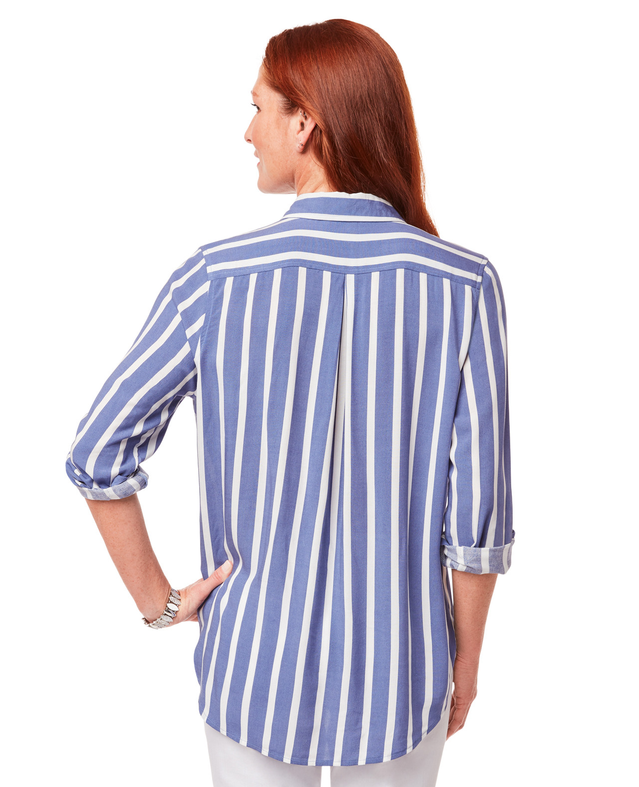 Button Front Striped Shirt
