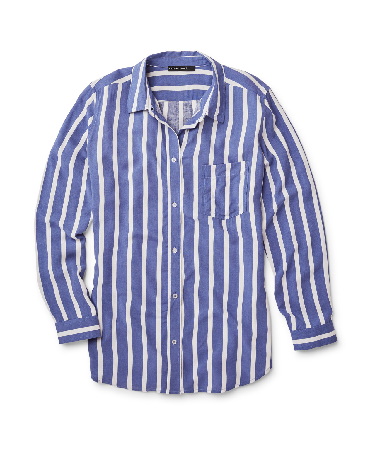Button Front Striped Shirt