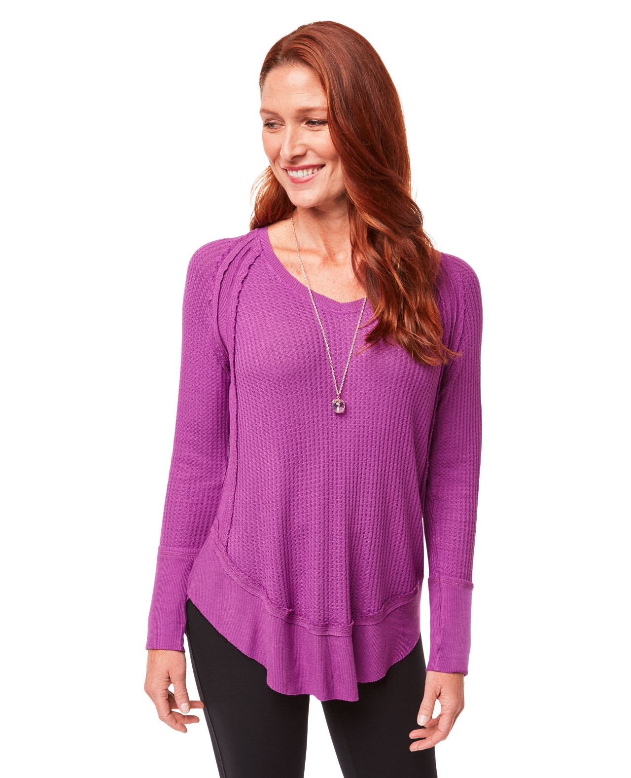 Women's High Low Knit Tunic Top