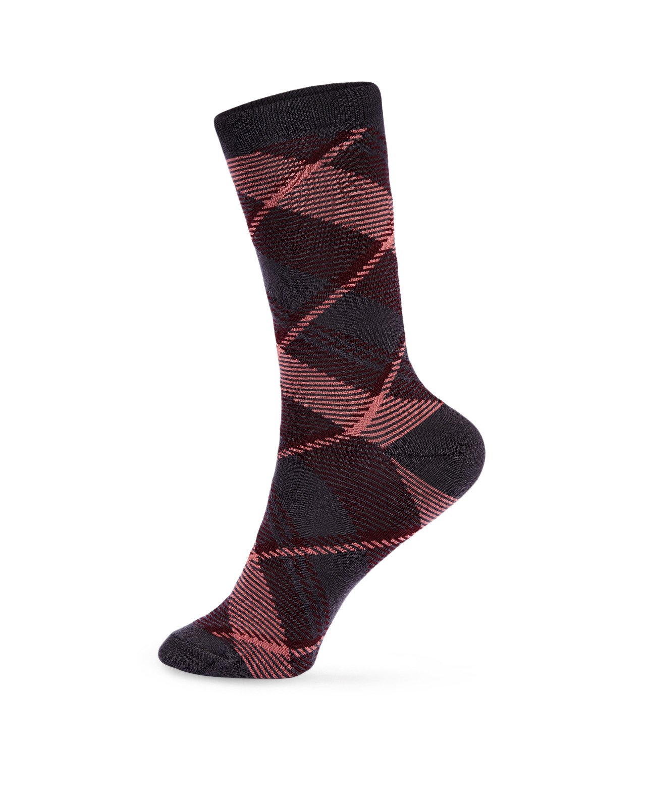 Argyle Bamboo Blend Crew Socks