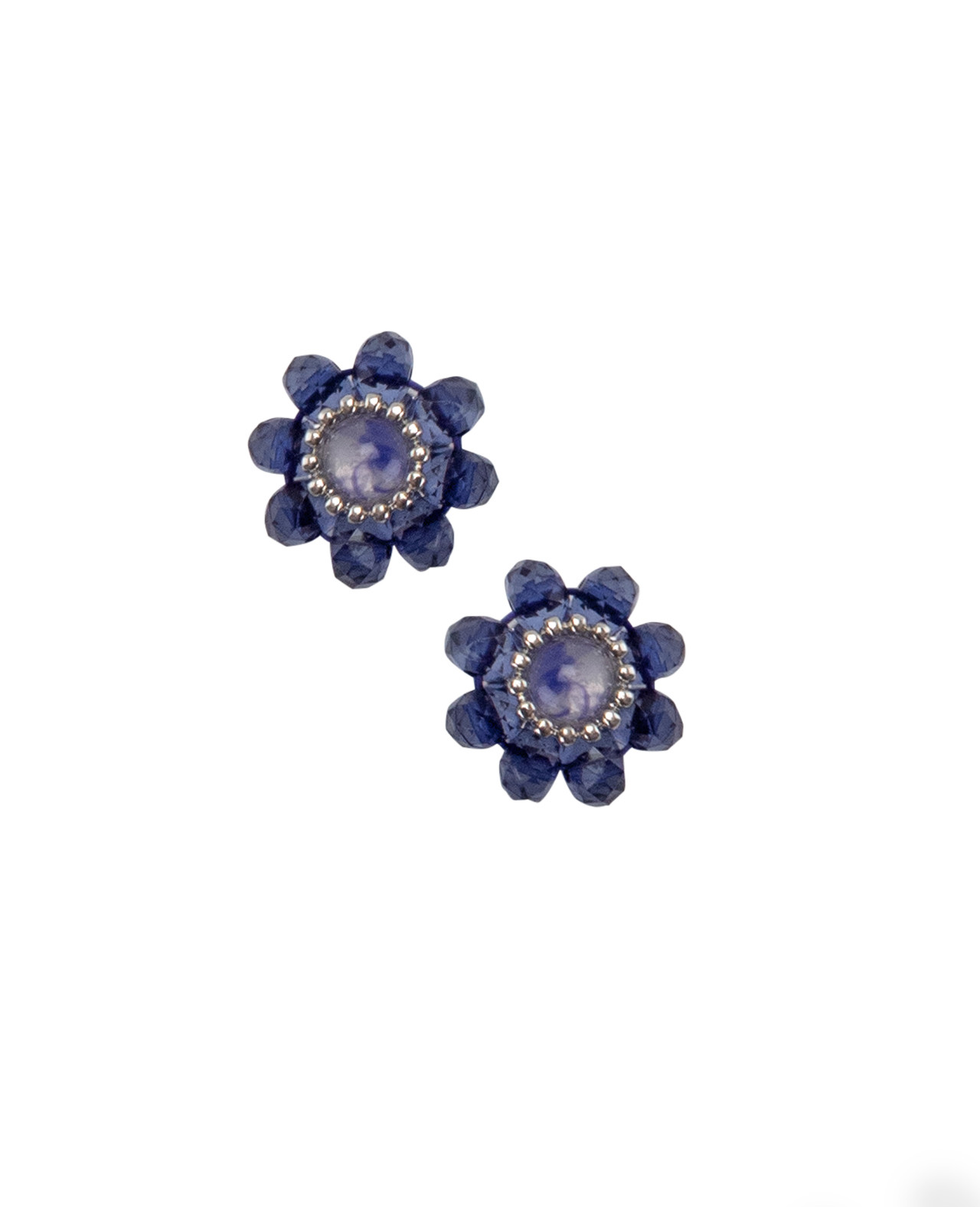 Blue Flower Earrings