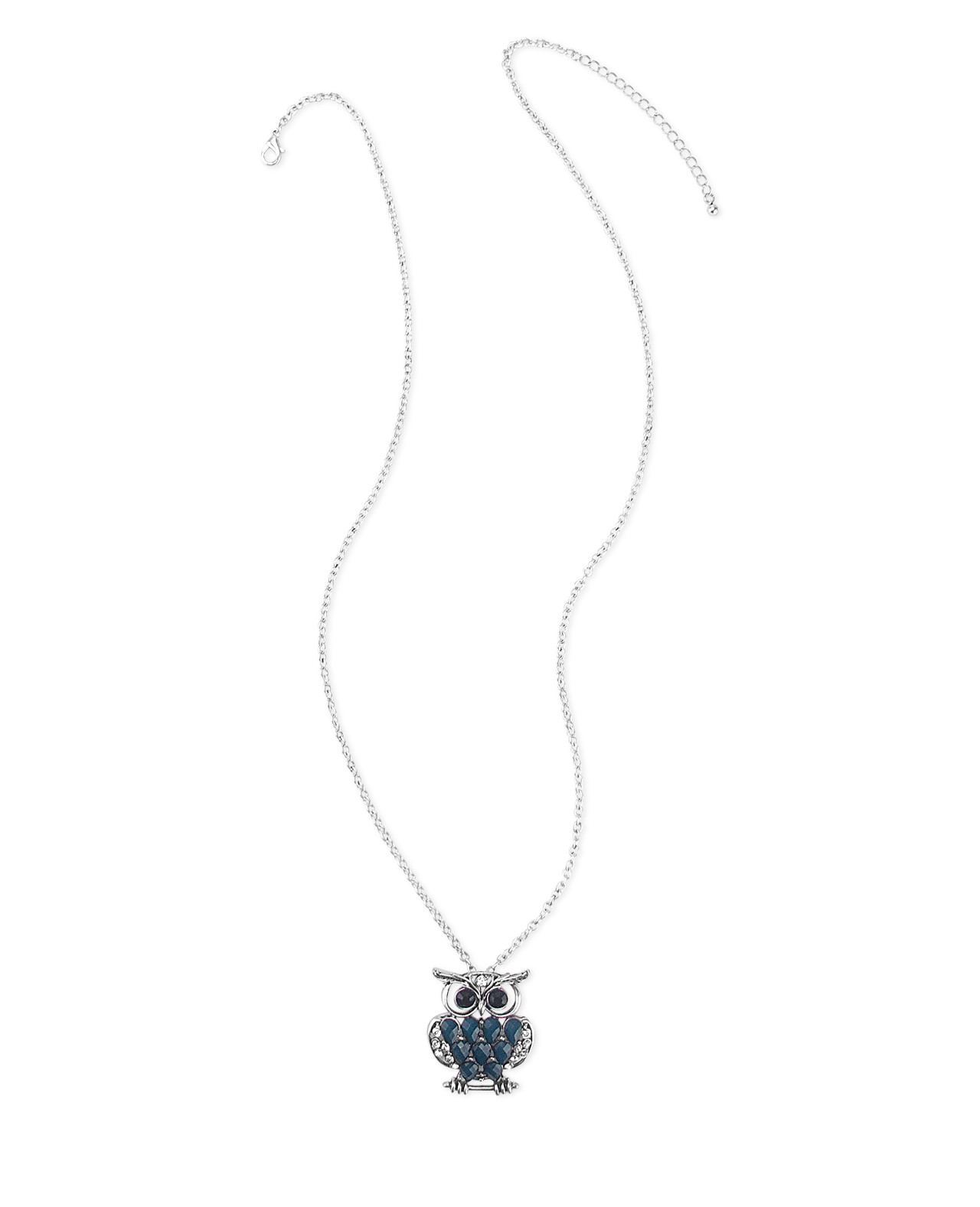 Blue Owl Necklace