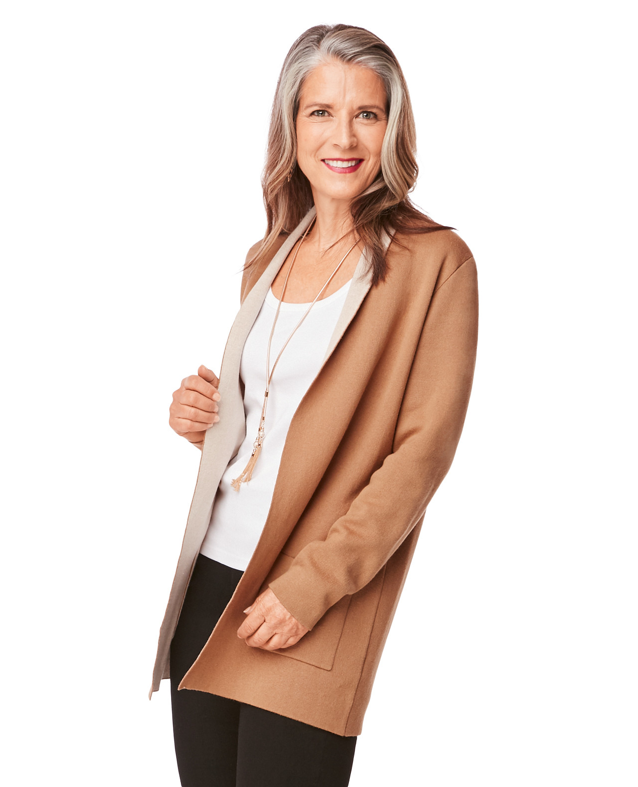 Women's Shawl Cardigan With Pockets