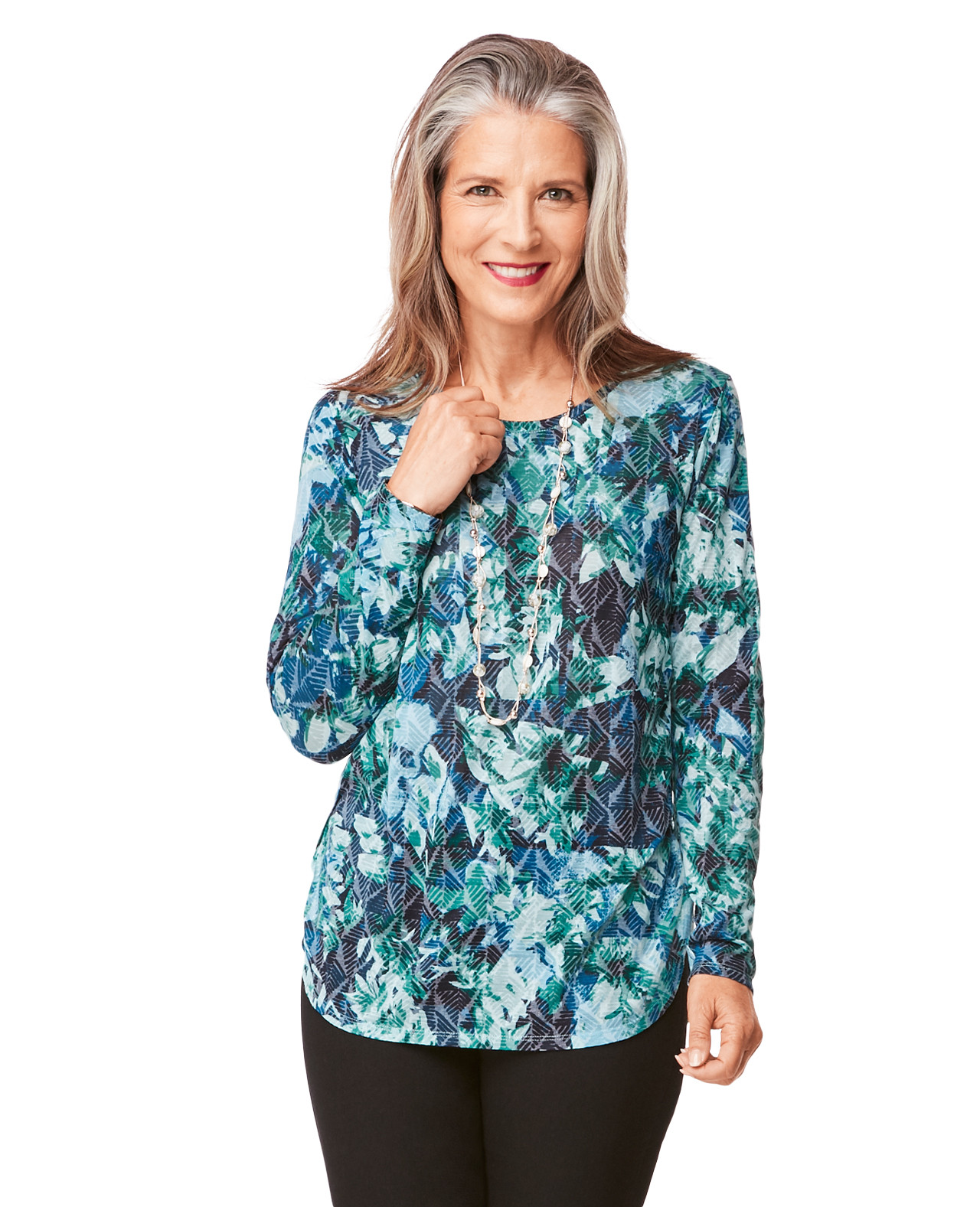 Women's Curved Hem Top