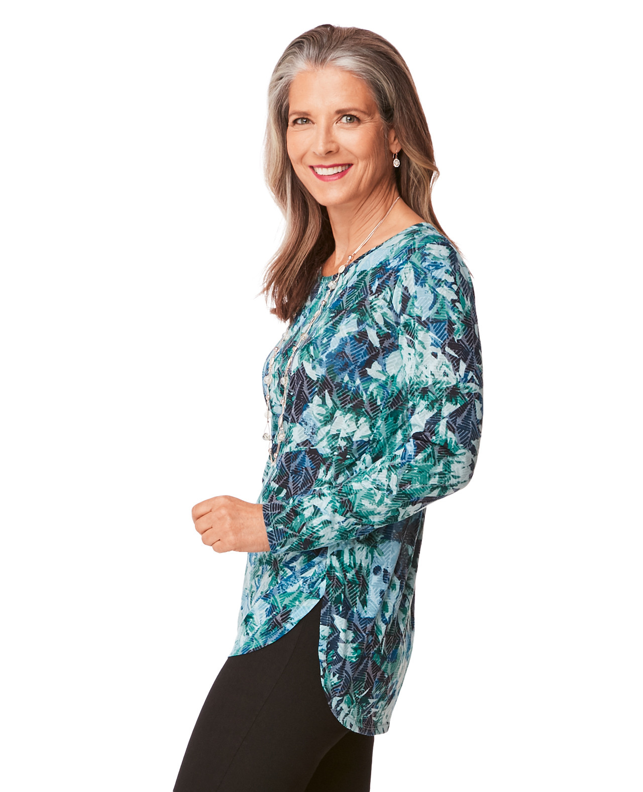 Women's Curved Hem Top