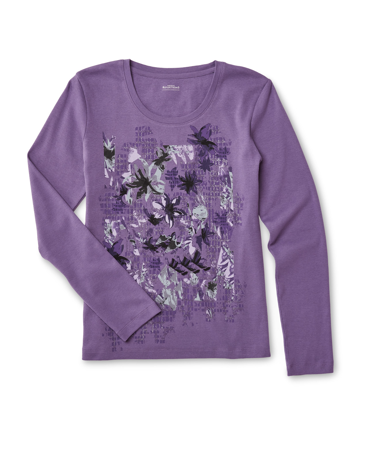 Women's Petite Floral Print Top