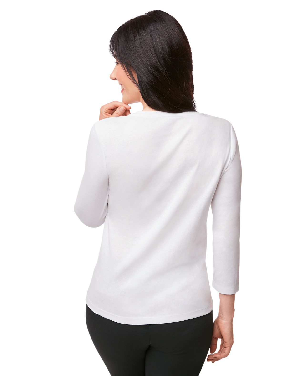 Women's Printed V-Neck Top