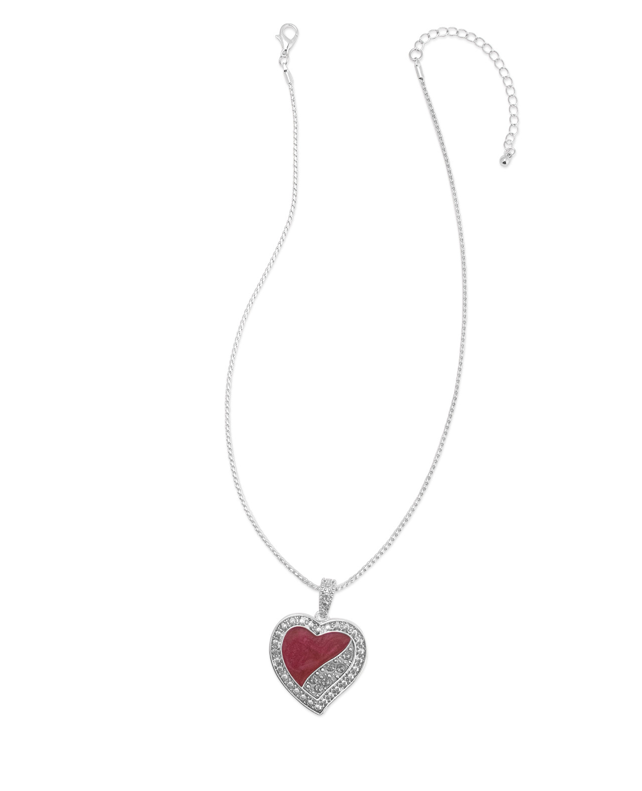 Red Heart Pendant Necklace