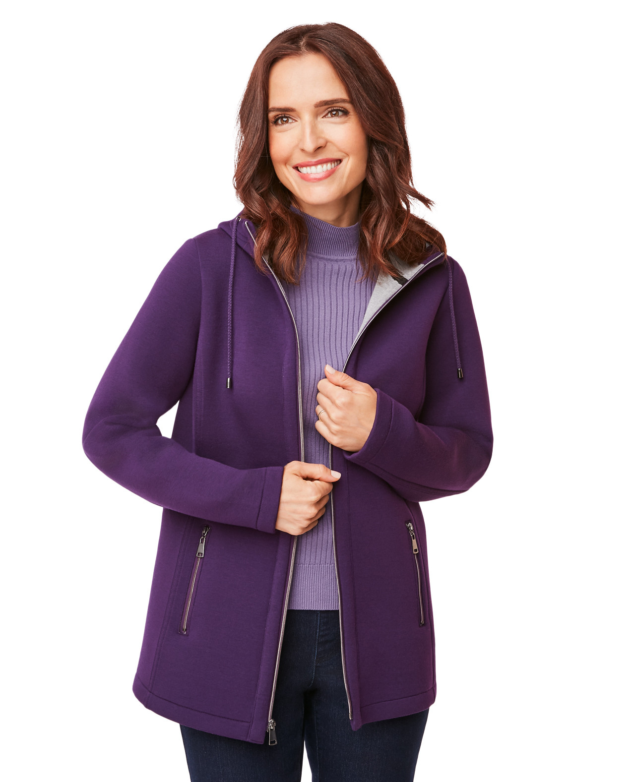 Purple Double Knit Jacket