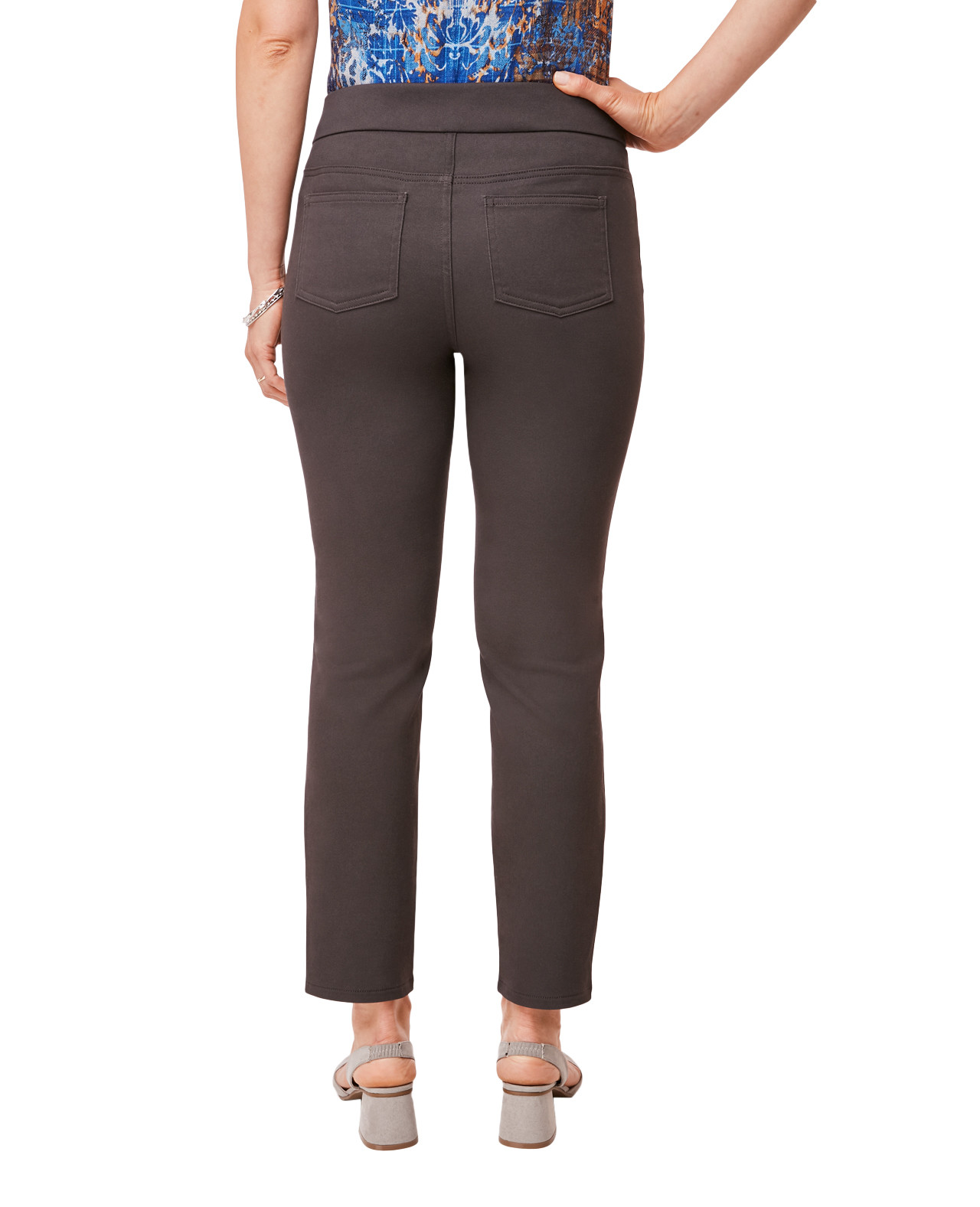 Pull On Dress Pants With Snaps