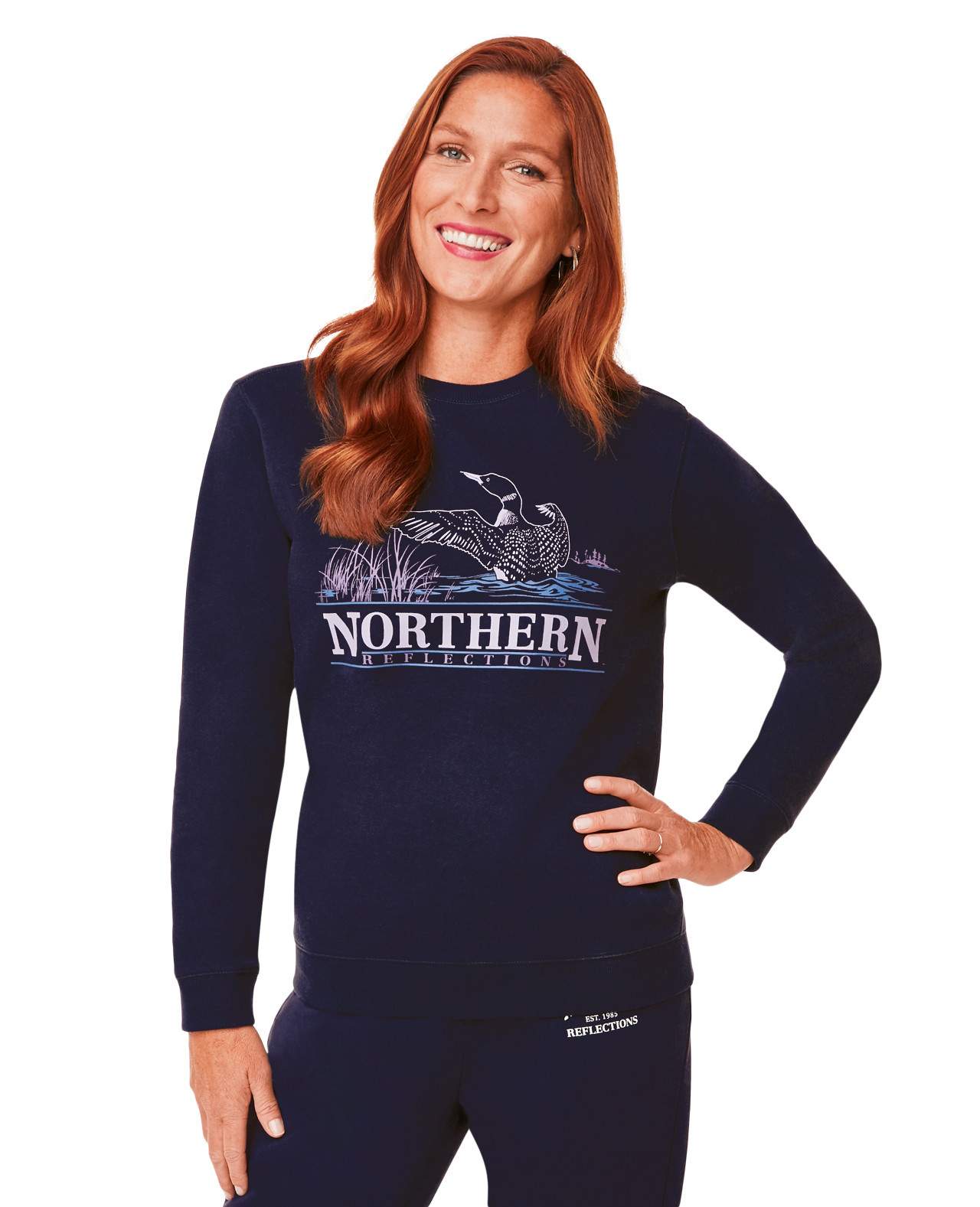 Iconic Logo Navy Sweatshirt