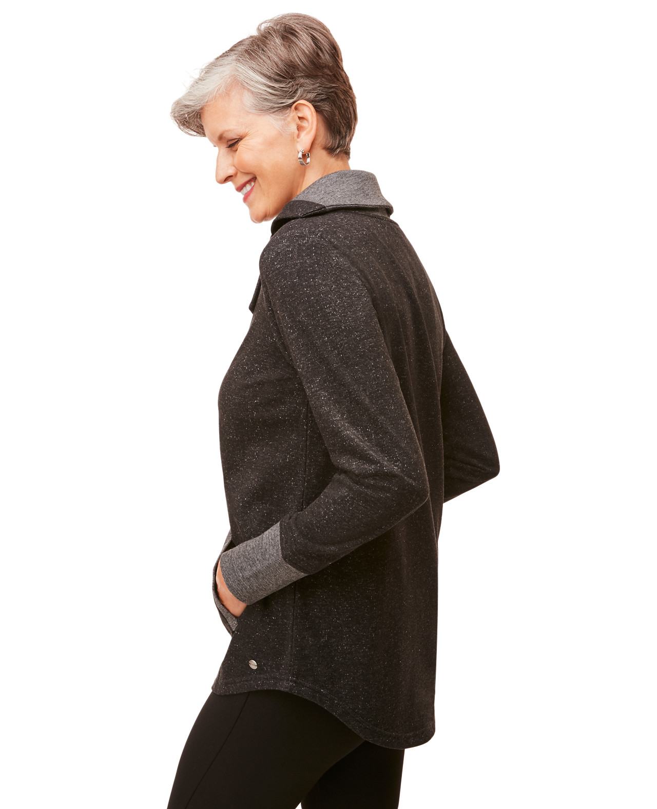 Women's Split Cowl Neck Popover