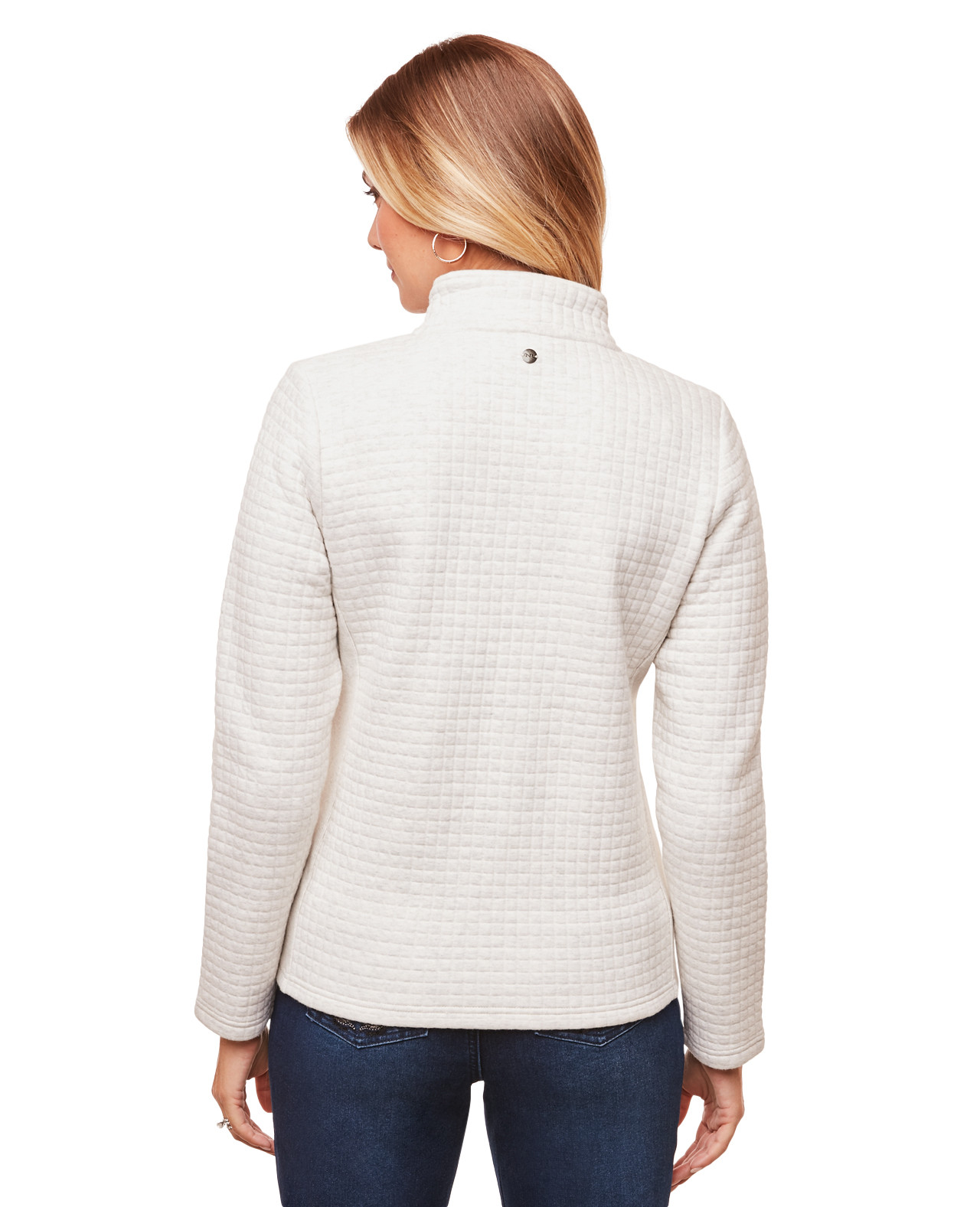 Women's Textured Stand Collar Jacket