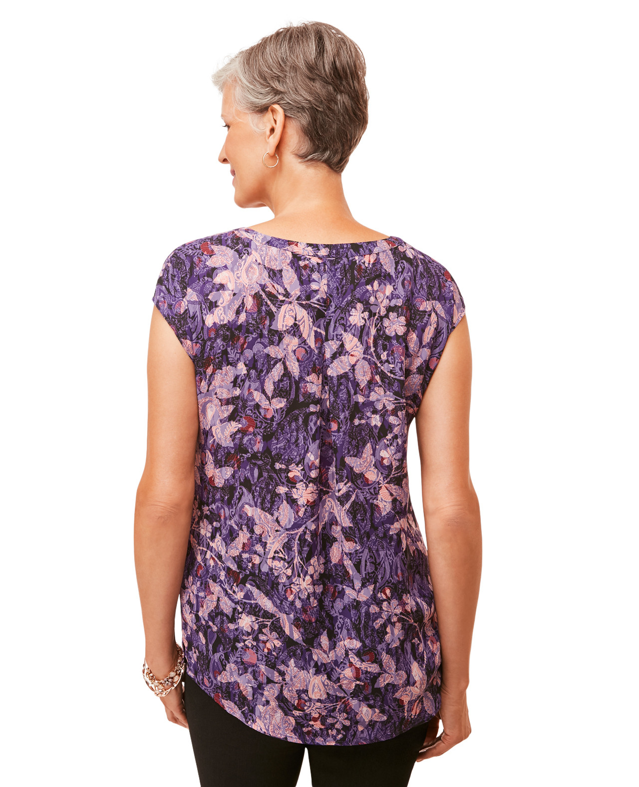 Sleeveless Pintuck Top