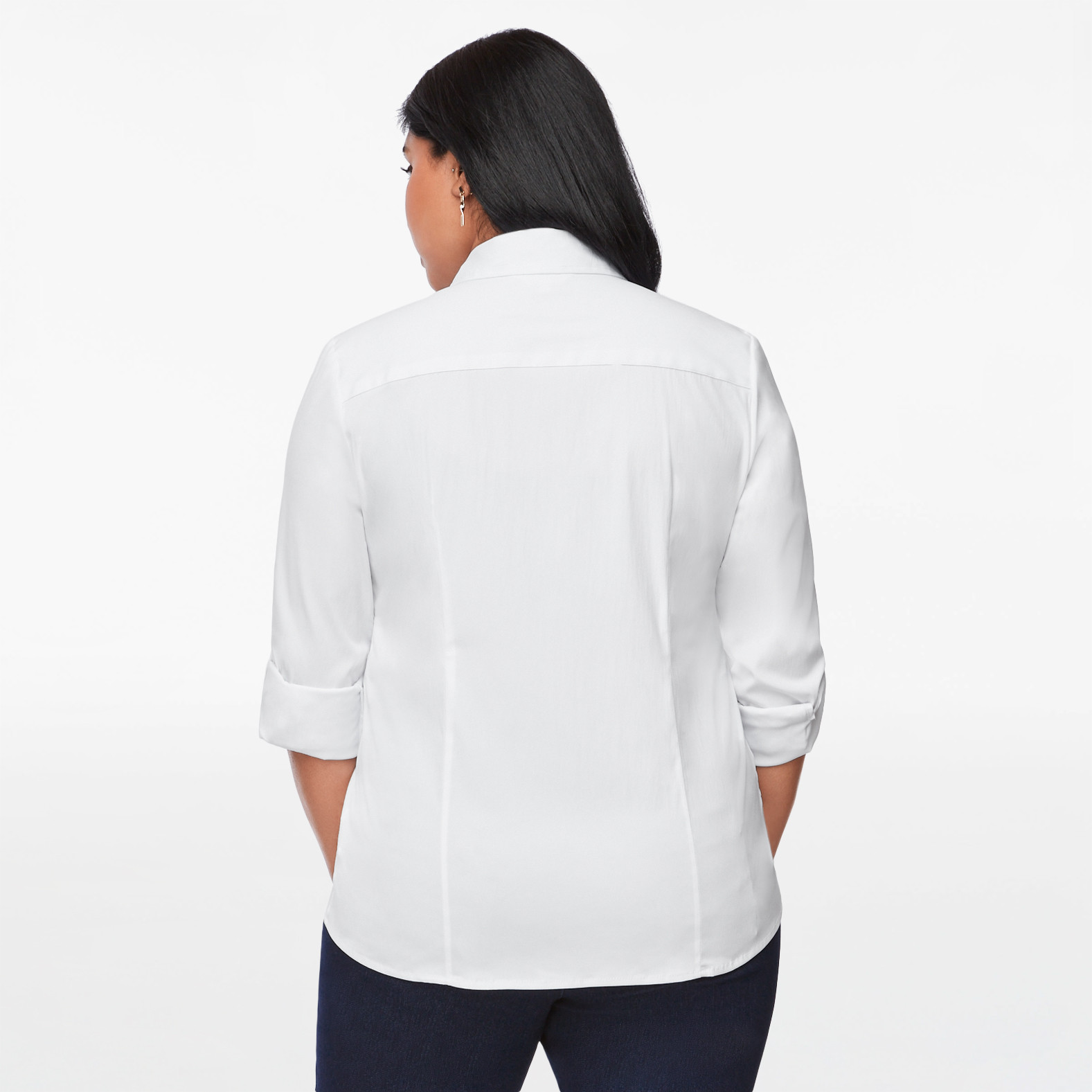 Women's White Button Up Shirt
