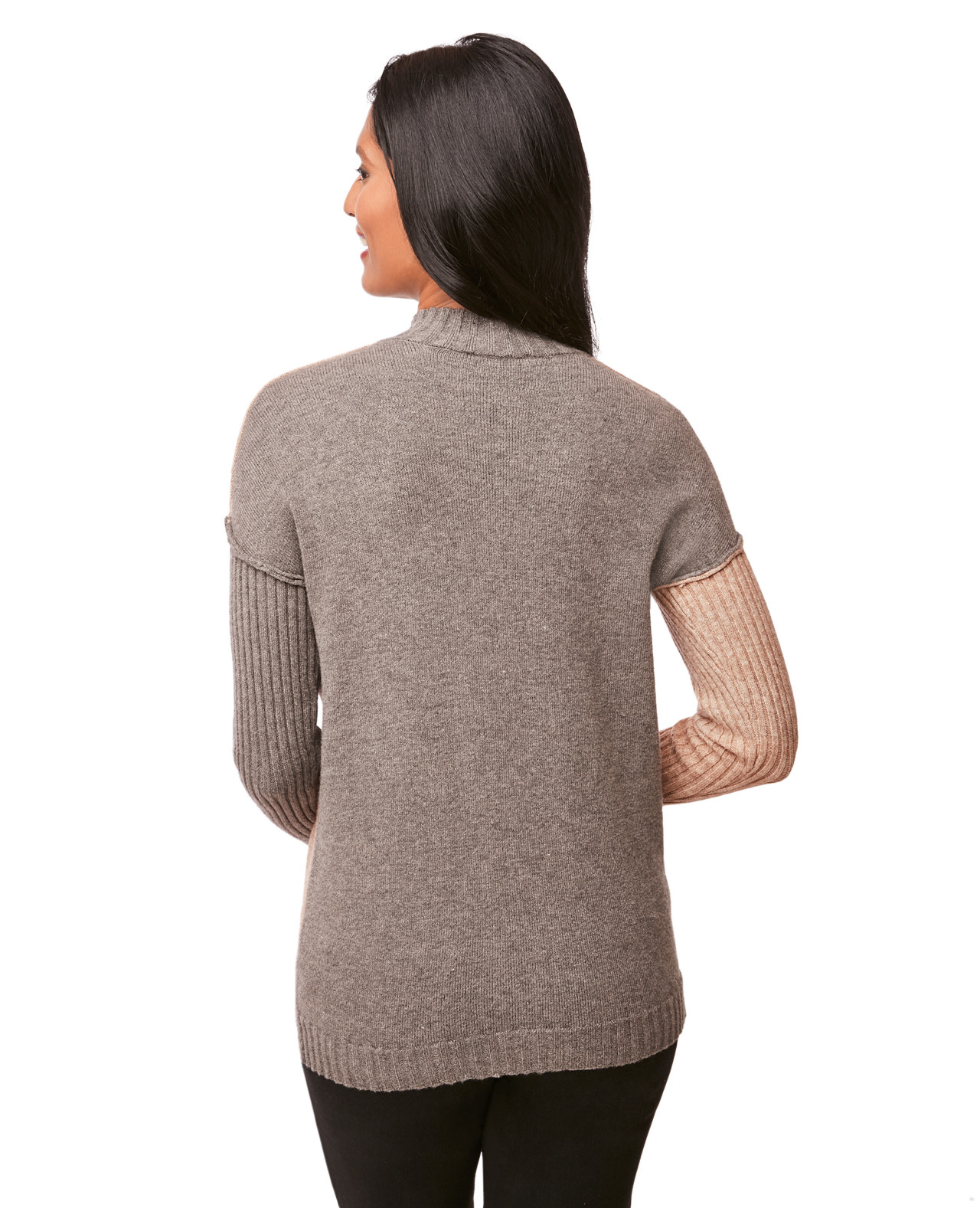 Ribbed Colour Block Sweater