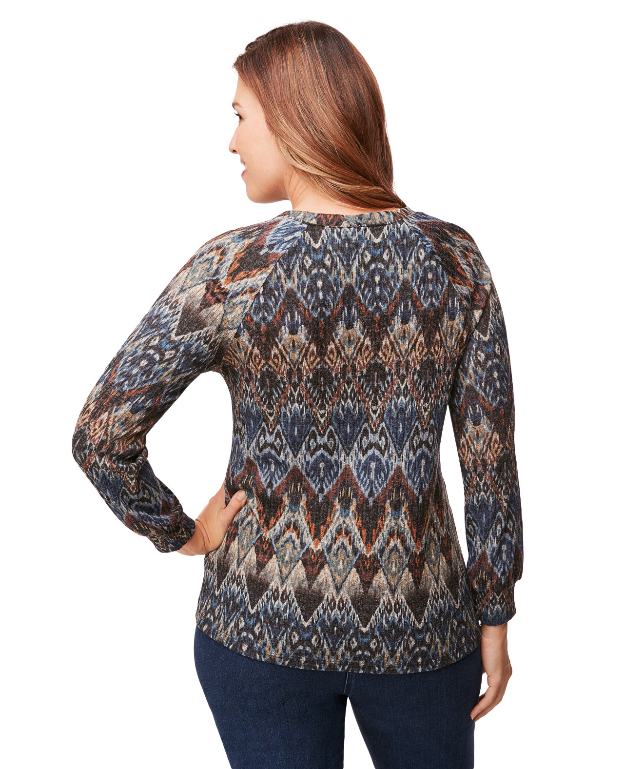 Long Sleeve Ruched Front Top
