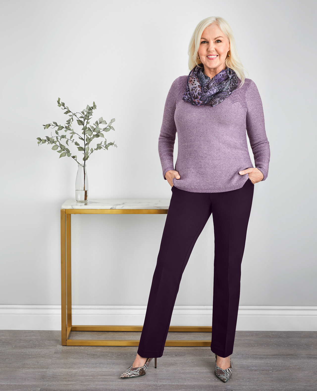 Women's Pointelle Sweater