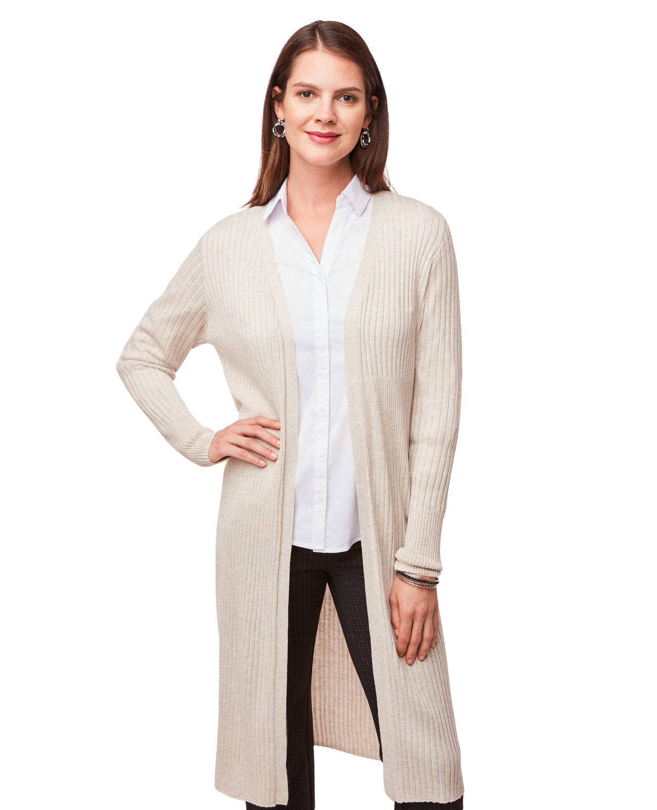 Ribbed Textured Cardigan