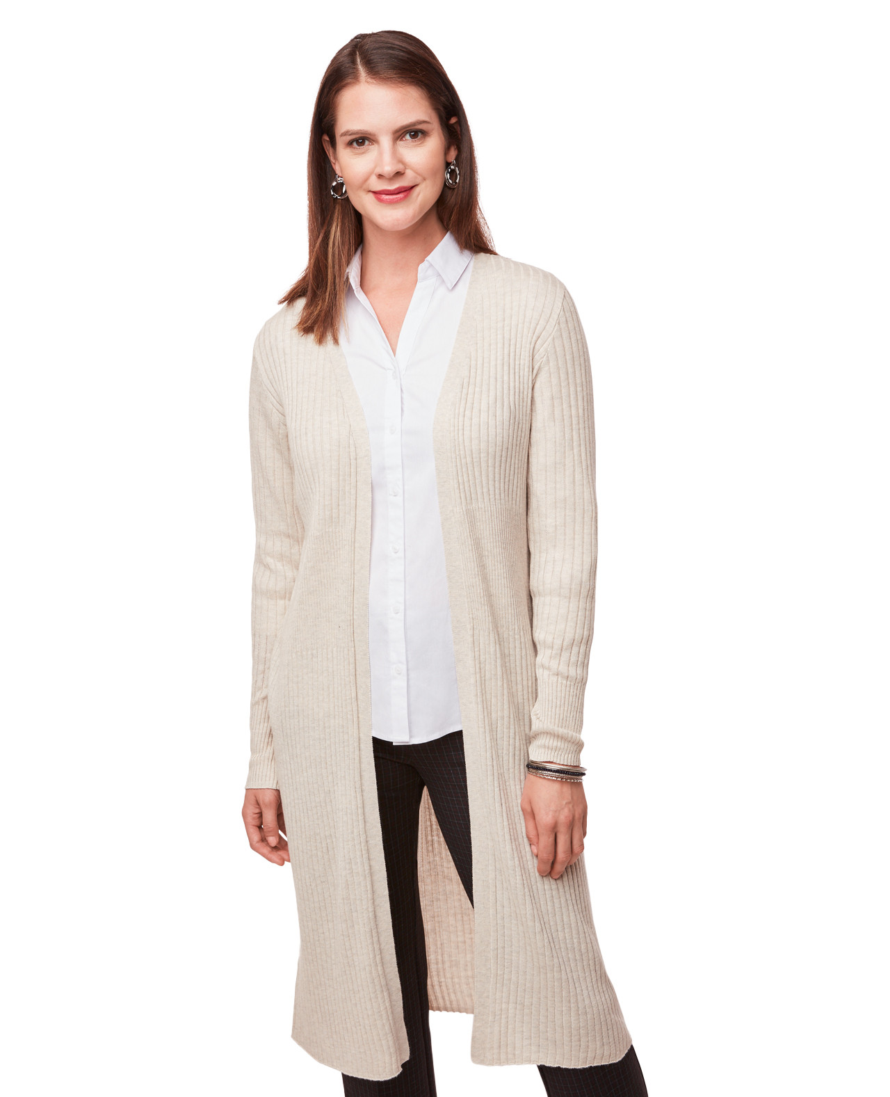 Ribbed Textured Cardigan