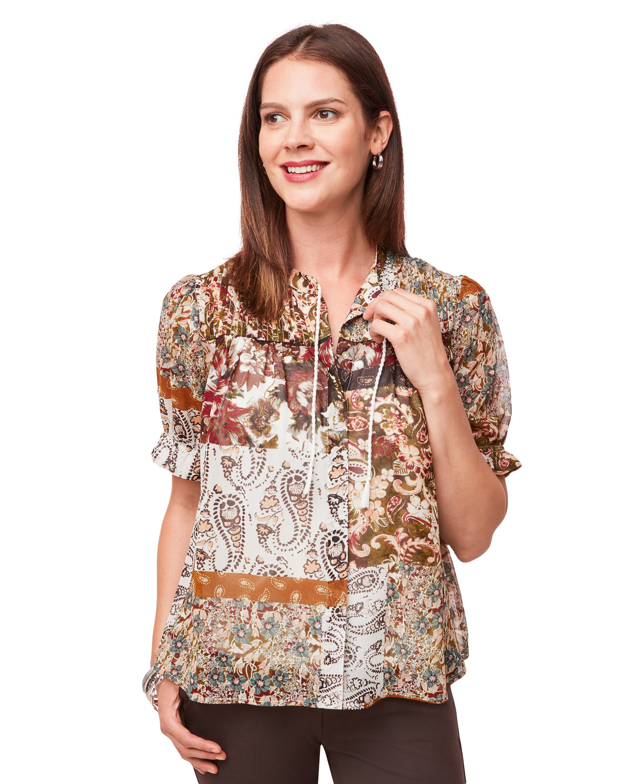 Paisley Print Blouse