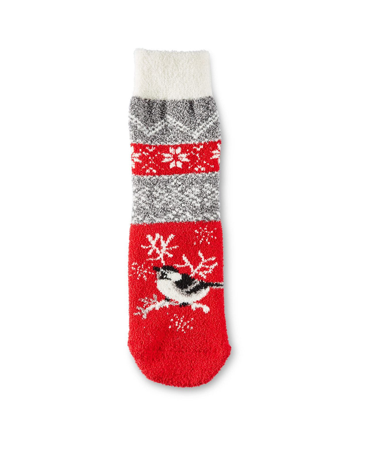 Plush Chickadee Socks With Grippers
