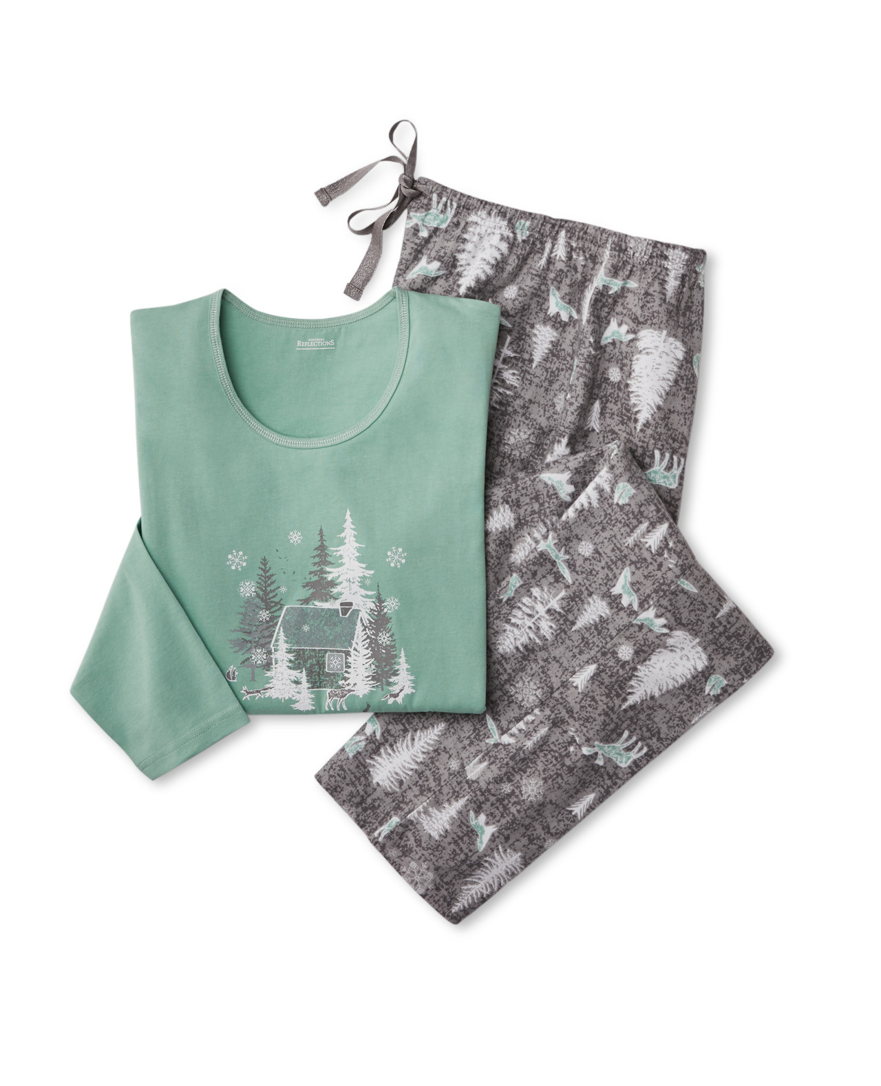 Moose Print Pyjama Set