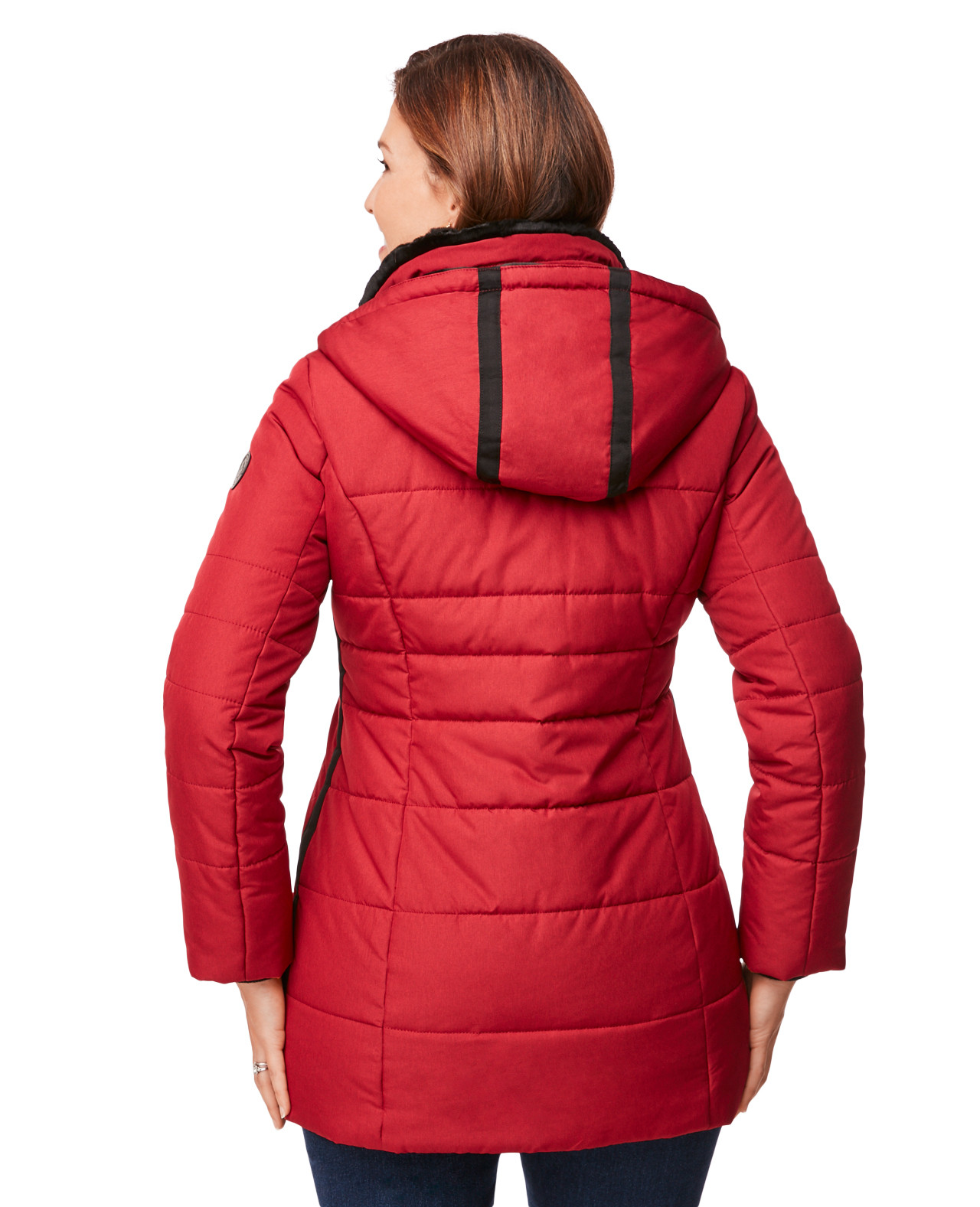 Contrast Trim Hooded Jacket