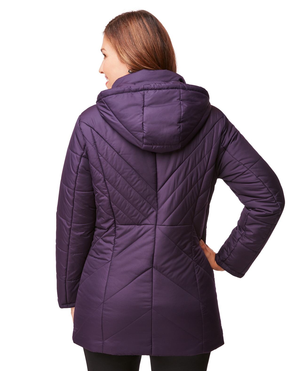 Purple Multi-Quilted Jacket