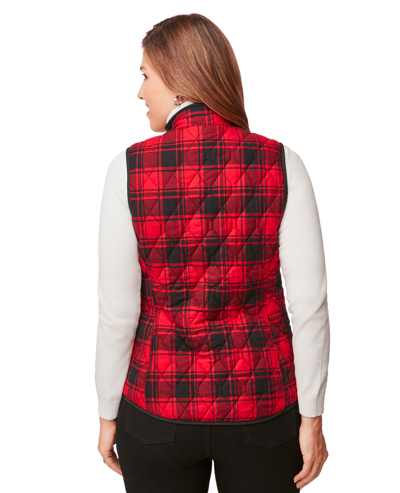 Quilted Plaid Vest