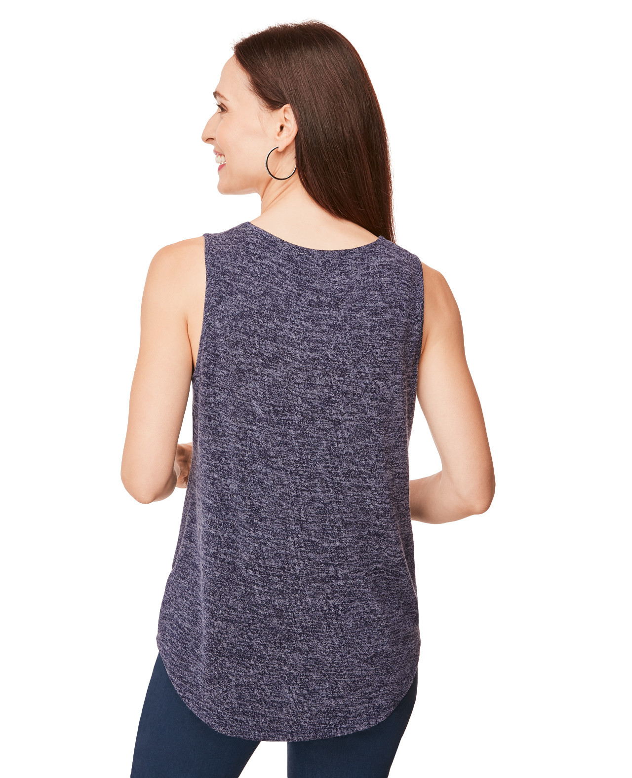 Sweater Knit Lurex Tank Top
