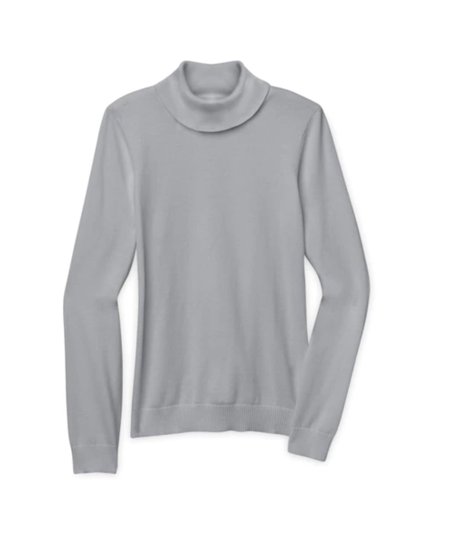 Solid Turtleneck Sweater