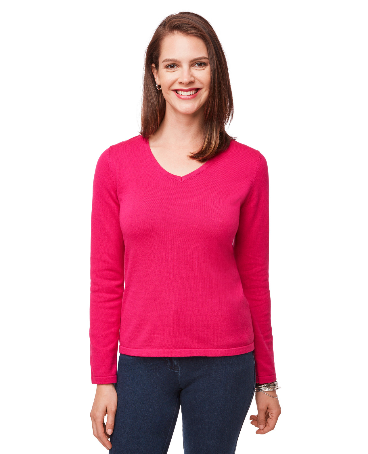 Cotton V-Neck Sweater