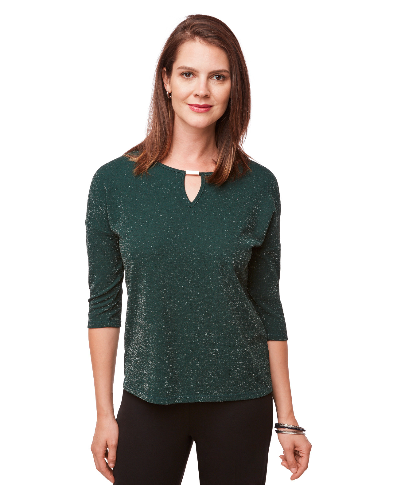 Lurex Top With Drop Shoulder