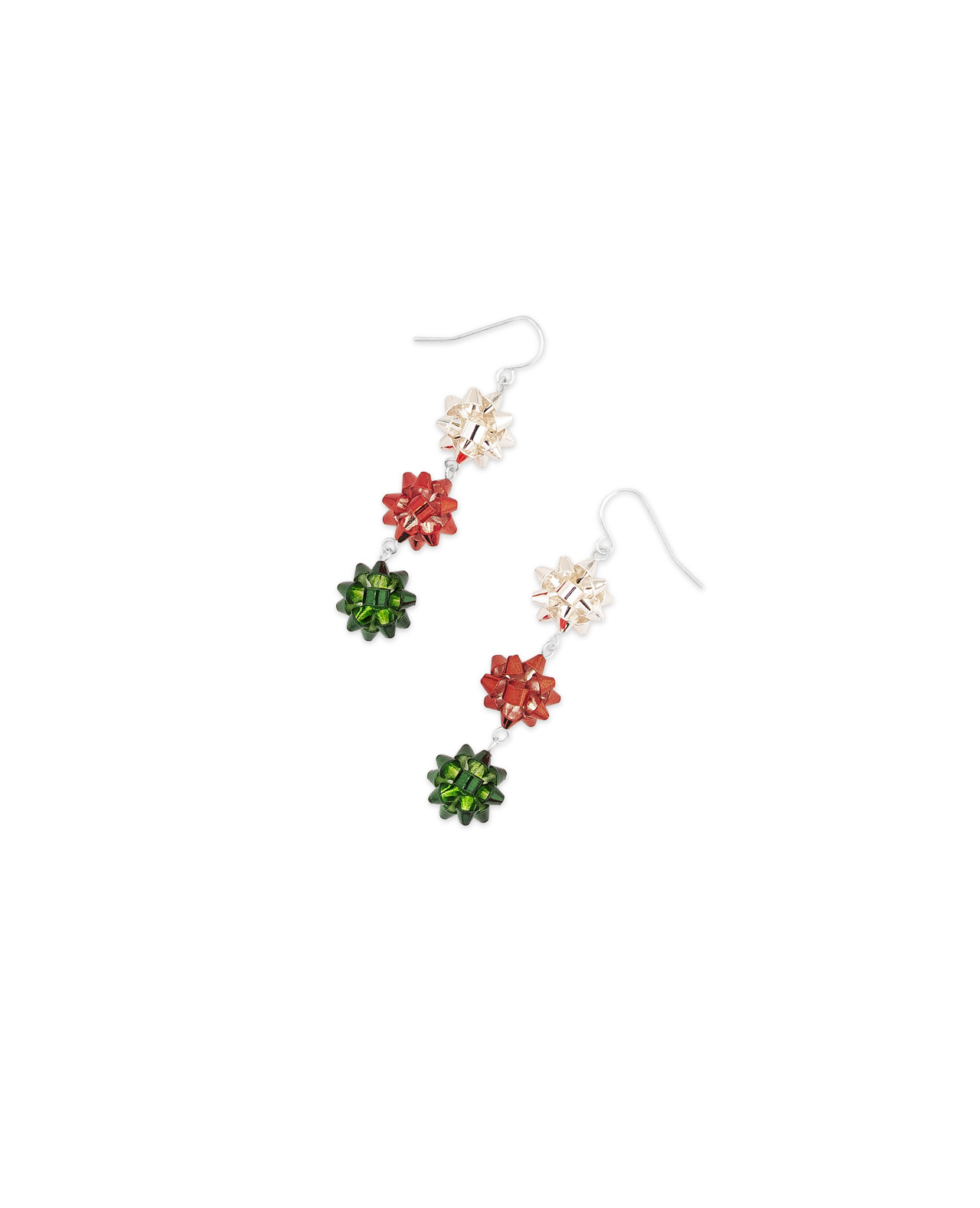 Festive Ribbon Drop Earrings