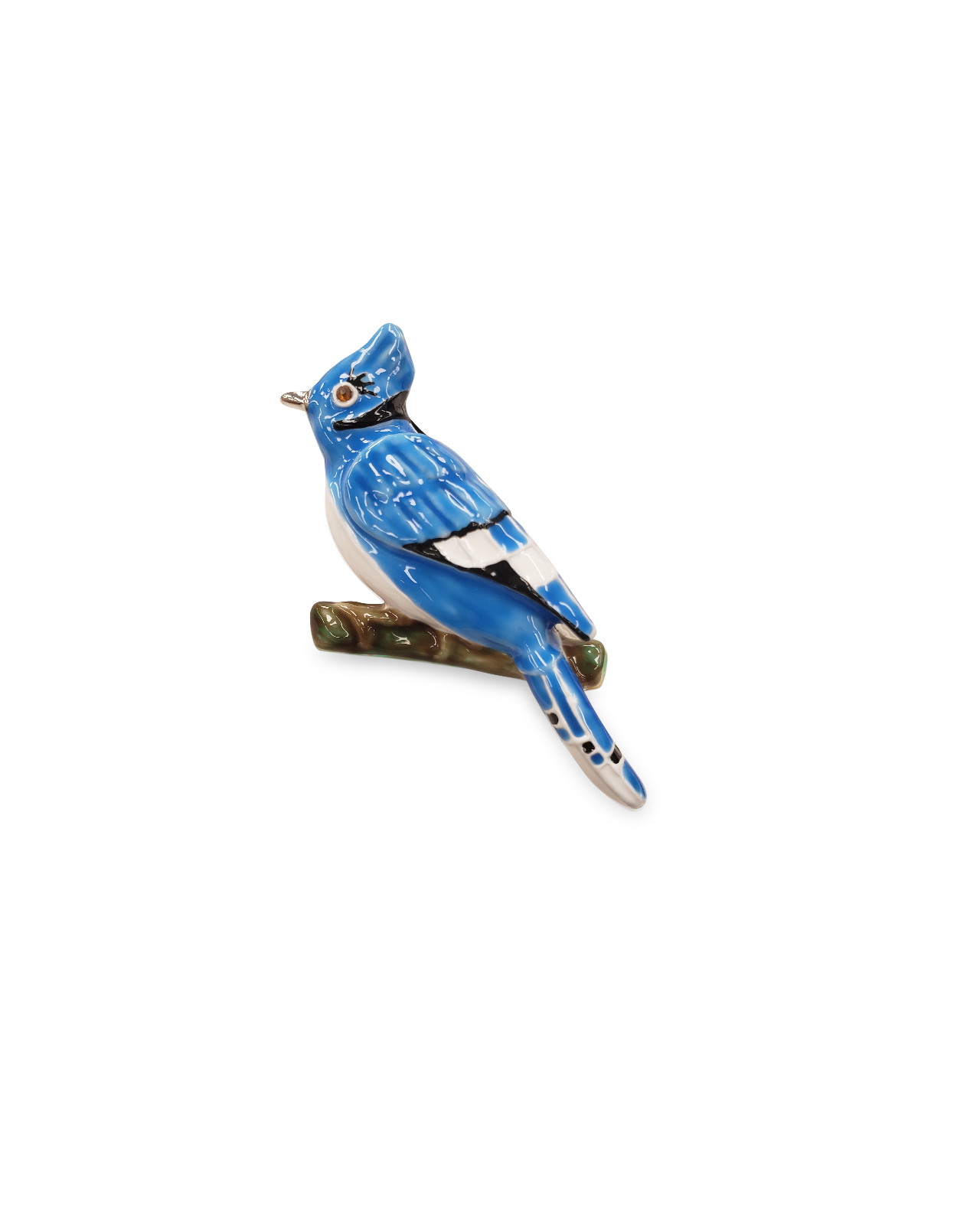 Festive Blue Jay Pin