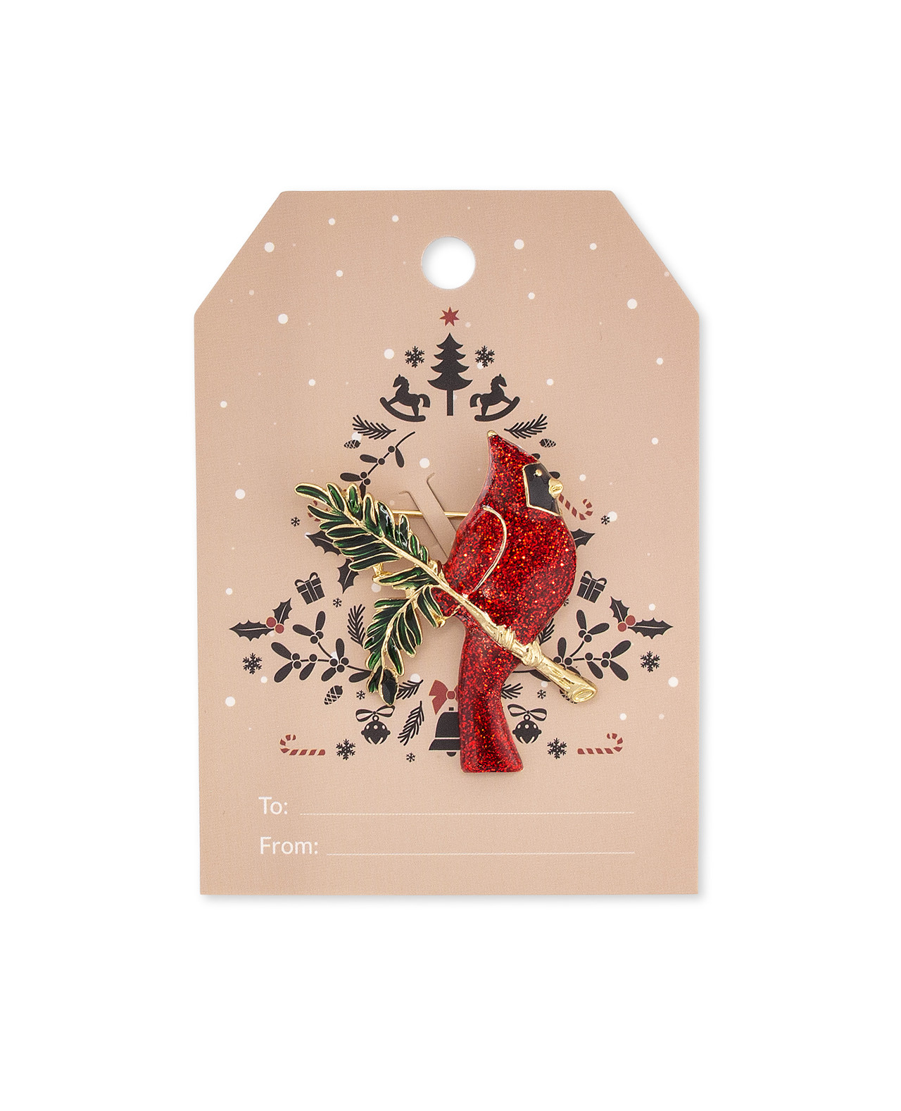 Festive Cardinal Pin