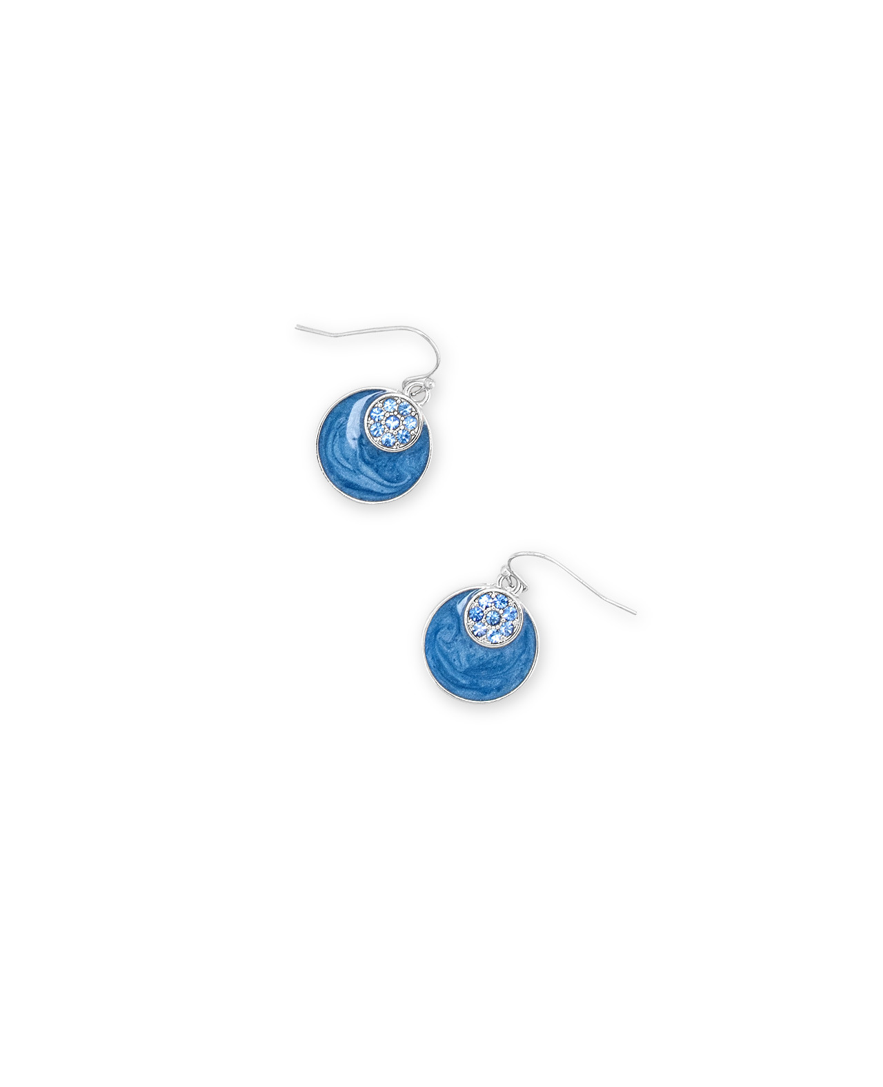 Round Epoxy Earrings