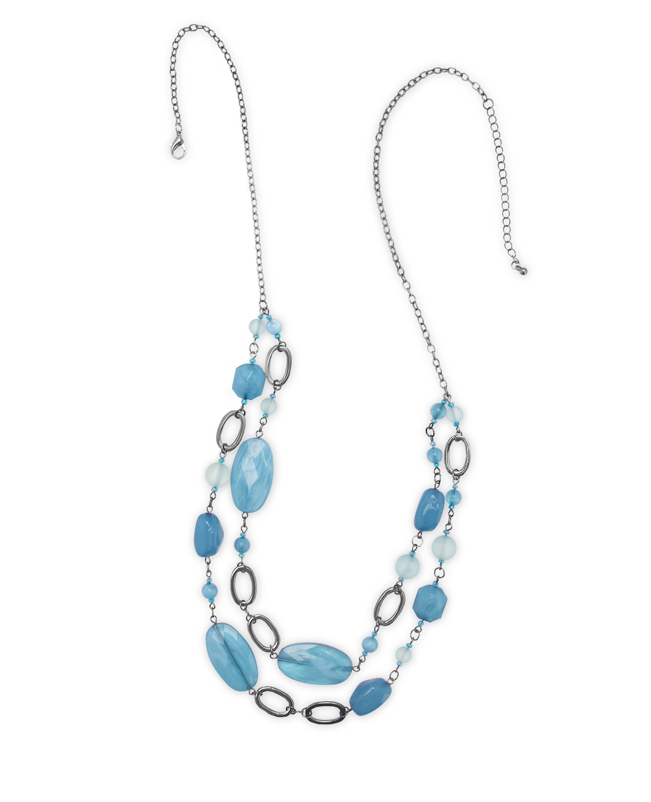Dual Row Beaded Necklace