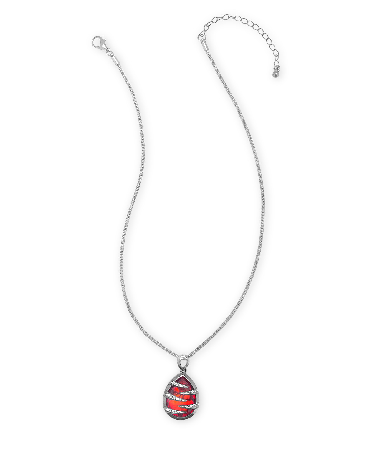 Short Teardrop Stone Necklace