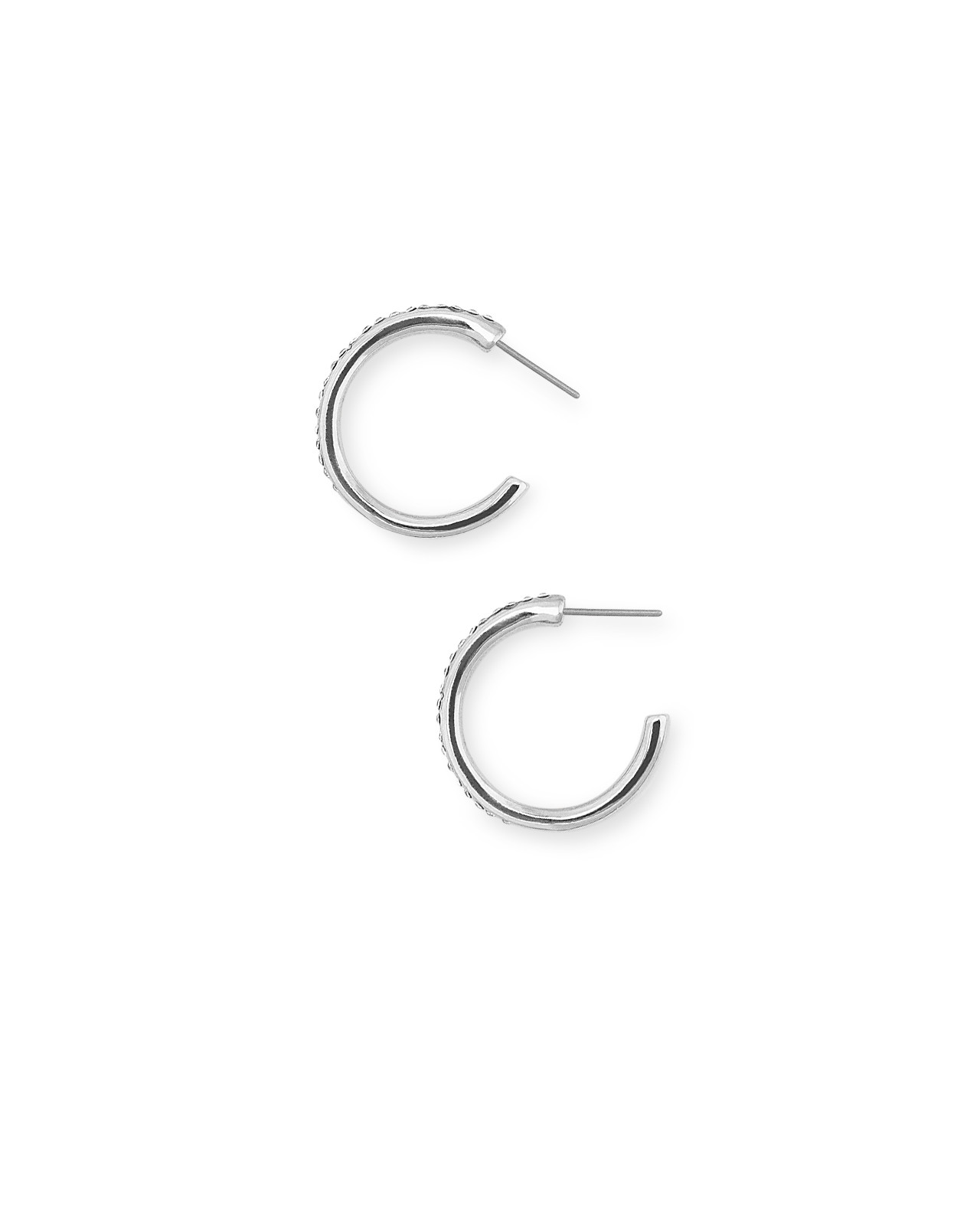 Round Crystal Hoops